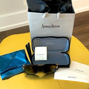 Hey there check out these Very cool 😎 100% authentic Gucci sunglasses